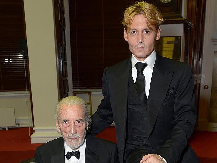 Schauspiel-Legenden unter sich: Christopher Lee (v.l.) und Johnny Depp