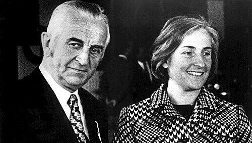 Der Unternehmer Herbert Quandt und seine Frau Johanna.