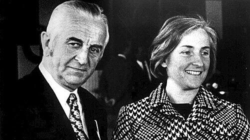 Der Unternehmer Herbert Quandt und seine Frau Johanna.