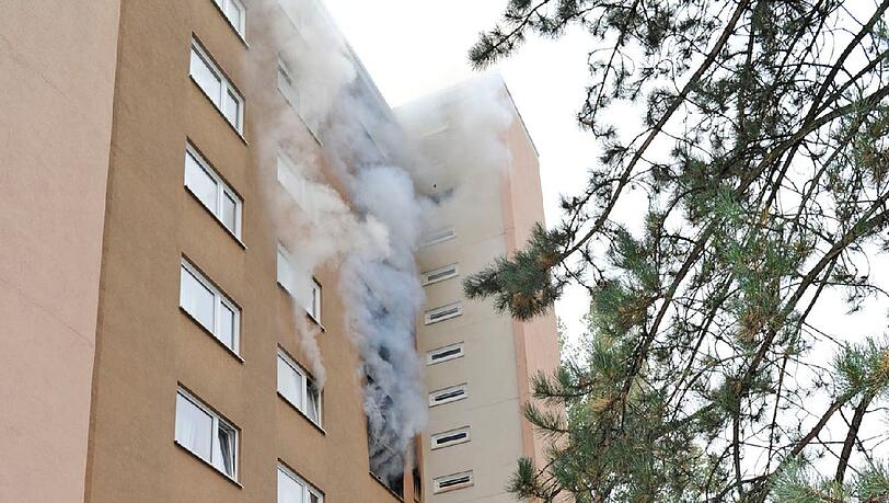 Feuer in einem Münchner Hochhaus: Die Bilder Feuer in einem Münchner Hochhaus: Die Bilder