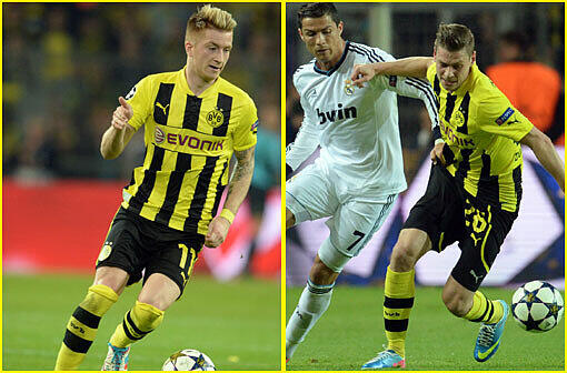 Marco Reus, Lukas Piszczek: 60 Prozent. Reus hat den Bayern immer noch nicht verziehen, dass sie 2012 schlecht über ihn redeten, nachdem er sich für den BVB entschieden hatte. Seine Leistungen zuletzt jedoch: mal top, mal flop. Genau wie bei Piszczek: Der quält sich mit Hüftproblemen nach London.