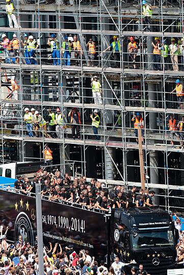 Die Weltmeister feiern am Brandenburger Tor. Die Bilder von der Fanmeile.