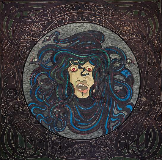 Carl Strathmanns Medusa, um 1897.