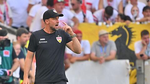 Auch im zweiten Liga-Spiel der Saison gelang dem VfB mit Trainer Sebastian Hoeneß kein Sieg.
