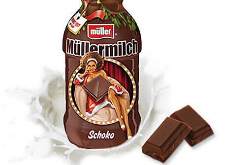 Die neuen Werbemotive von Müller Milch sorgen für Aufregung.