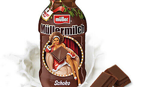 Die neuen Werbemotive von Müller Milch sorgen für Aufregung.