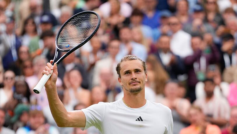 Steht im Achtelfinale von Wimbledon: Alexander Zverev.