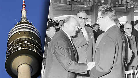 Vor 50 Jahren eröffnete Hans-Jochen Vogel den Olympiaurm.