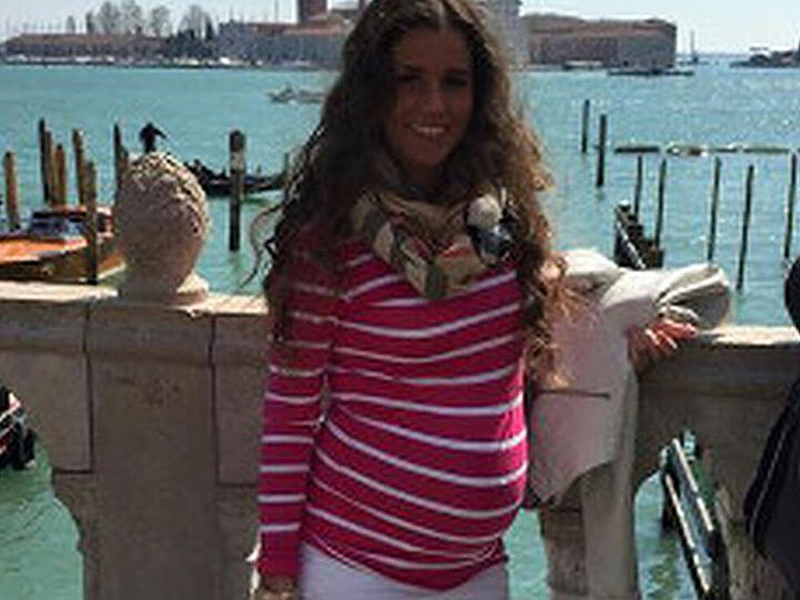 Sarah Engels hochschwanger in Venedig