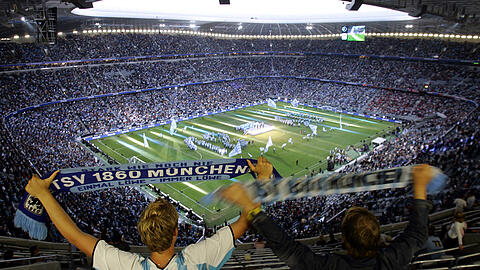 Ein Bild aus vergangenen Tagen: Auch nach einer Rückkehr in den Profifußball würden die Löwen nicht mehr in der Allianz Arena auflaufen.