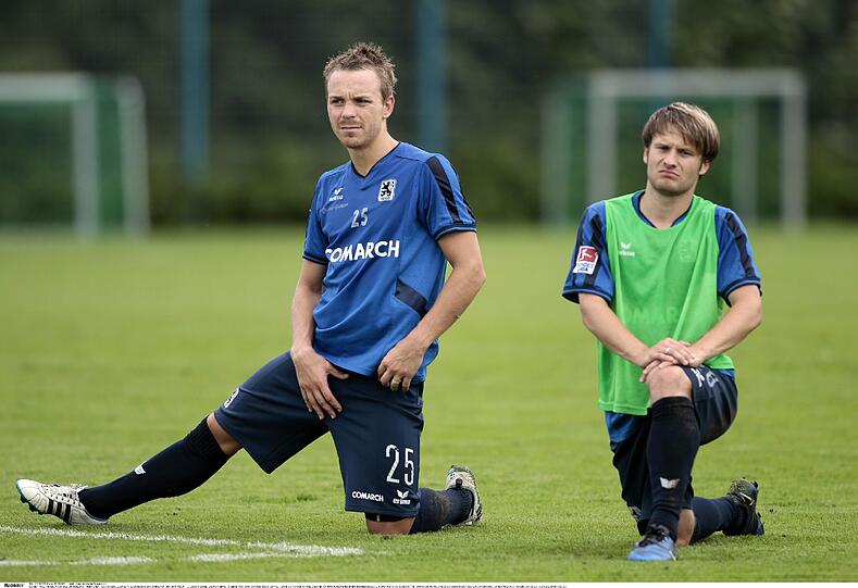 Arne Feick (l.) im Training mit Daniel Halfar.