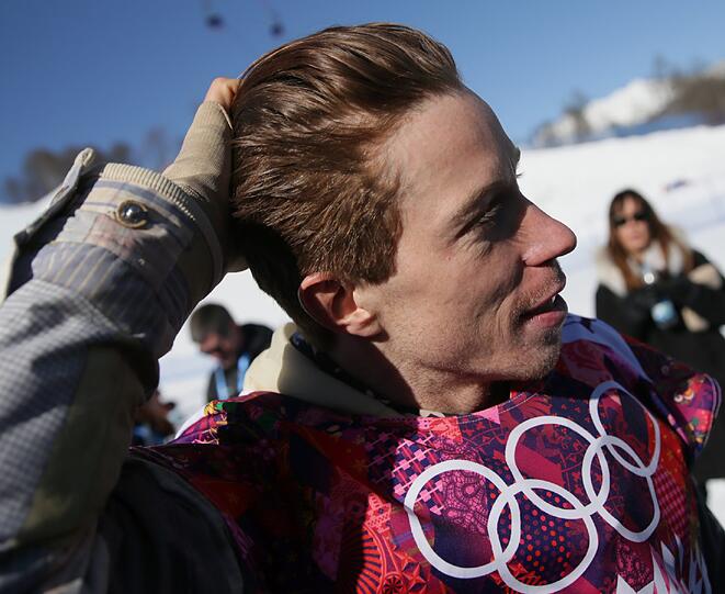 Shaun White hat neuerdings die Haare kurz.