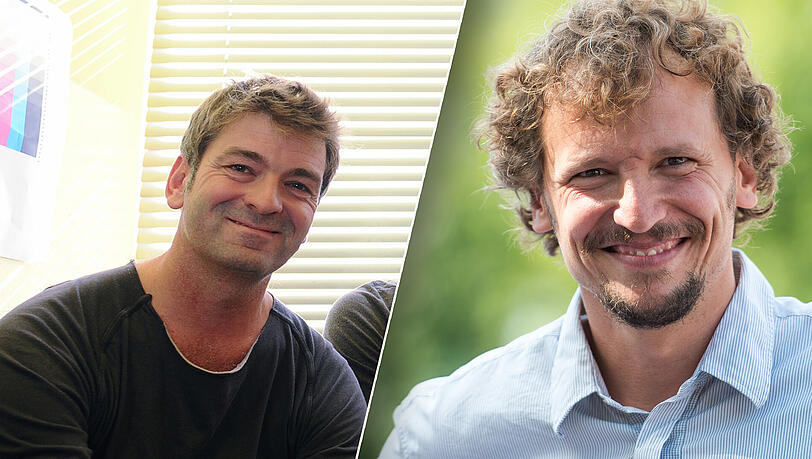 Till Hofmann (l.) und Marcus H. Rosenmüller machen sich für den Erhalt des Gabriel-Kinos stark.