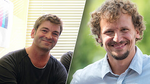 Till Hofmann (l.) und Marcus H. Rosenmüller machen sich für den Erhalt des Gabriel-Kinos stark.