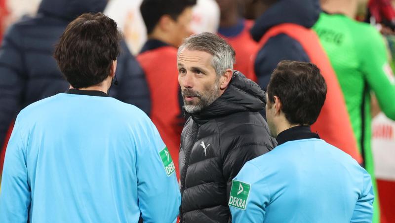 War nach Gladbachs Niederlage in Leipzig sichtlich angefressen: Borussia-Coach Marco Rose.