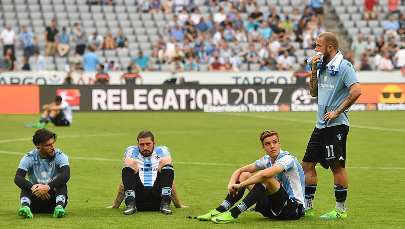 Frust und Trauer beim TSV 1860 nach dem Abstieg 2017. Droht den Löwen nun ein Déjà-vu?