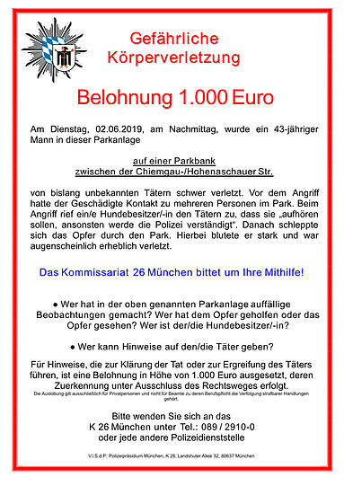 Das Fahndungsplakat der Polizei (Zum Vergrößern bitte auf das Bild klicken).