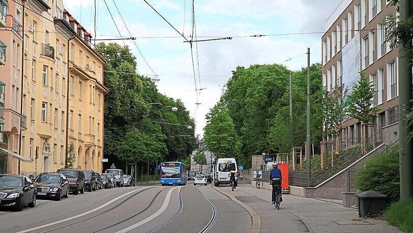 An der Montgelasstraße ist es weniger grün, dafür urban.
