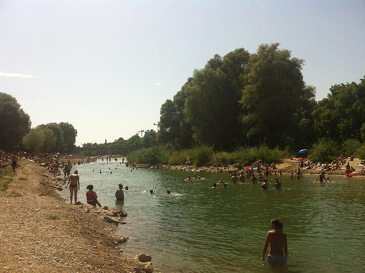... über 30 Grad: So kann sich's leben lassen in München.