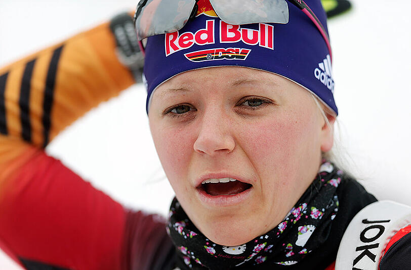 Wieder zurück auf der Piste: Biathletin Miriam Gössner.