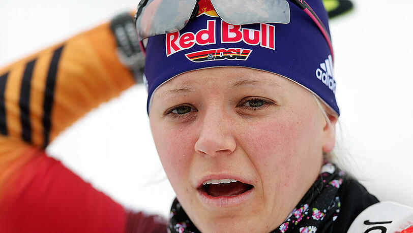 Wieder zurück auf der Piste: Biathletin Miriam Gössner. Wieder zurück auf der Piste: Biathletin Miriam Gössner.