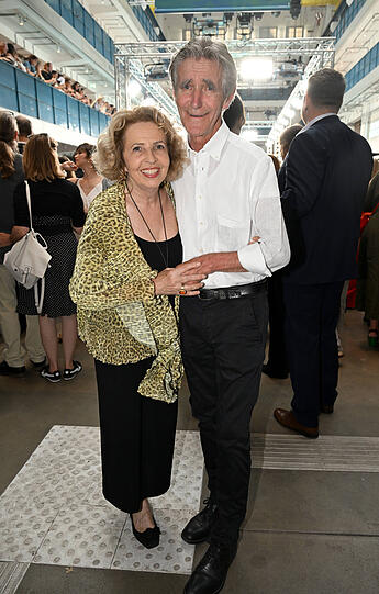 Michaela May mit Mann Bernd Schadewald.