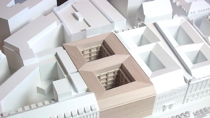 Der erstplatzierte Entwurf des Architektenbüros Diener und Diener. Der erstplatzierte Entwurf des Architektenbüros Diener und Diener.