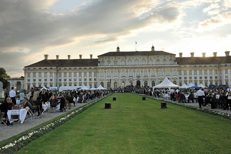 Würdiger Ort für festlichen Empfang: Das Schloss Schleißheim bei München.