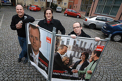 Die SPD setzt ganz auf ihren Spitzenkandidaten und einen eingängigen Spruch