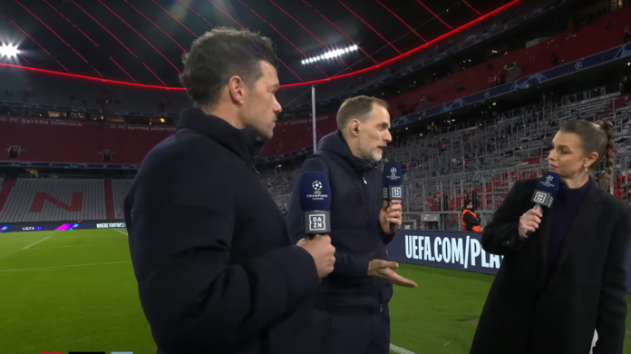 Nach dem Champions League-Aus des FC Bayern kam es zum Wortgefecht zwischen Trainer Thomas Tuchel und "DAZN"-Moderatorin Laura Wontorra.