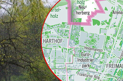 Viel Grün zwischen Grau: Die Bilderstrecke zeigt, wo es in München Parks, Grün- und Erholungsflächen gibt &ndash; und wo Wasser.