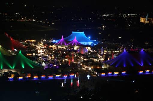 Blick auf das Winter-Tollwood (Archivbild)