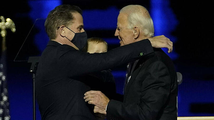 Der gewählte US-Präsident Joe Biden mit seinem Sohn Hunter.