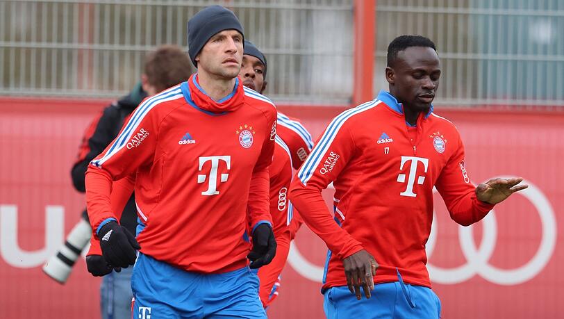 Zwei, die es gegen Union in der Offensive richten sollen: Thomas Müller (l.) und Sadio Mané.