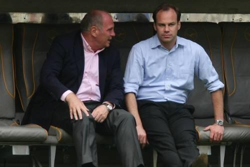 Sucht immer den Rat von Ex-Manager Uli Hoeneß (l.): Sportdirektor Christian Nerlinger.