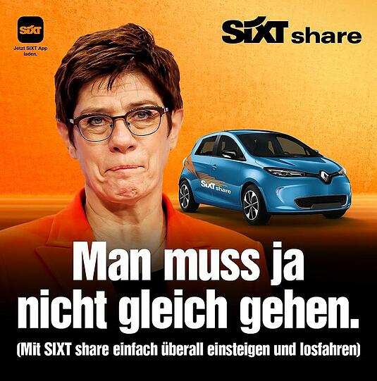 Ob Promi-Affäre, Politik-Aufreger oder Bahnstreik: Sixt nimmt selten Rücksicht auf Verluste &ndash; beweist aber auch oft genug ohne prominenten Prügelknaben Humor. Die besten Webekampagnen zum Durchklicken.