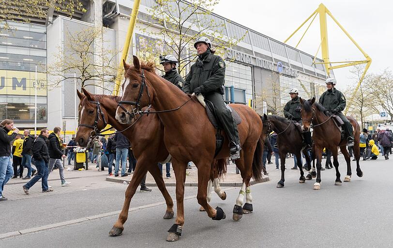 Champions League im Ausnahmezustand ... die Bilder vor dem Viertelfinal-Hinspiel Dortmund gegen Real am Mittwoch.