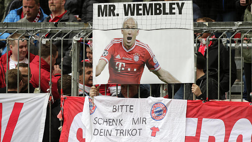 Mr. Wembley: Arjen Robben sorgte im Champions-League-Finale 2013 für den entscheidenden Treffer. Es folgte das legendäre Triple.