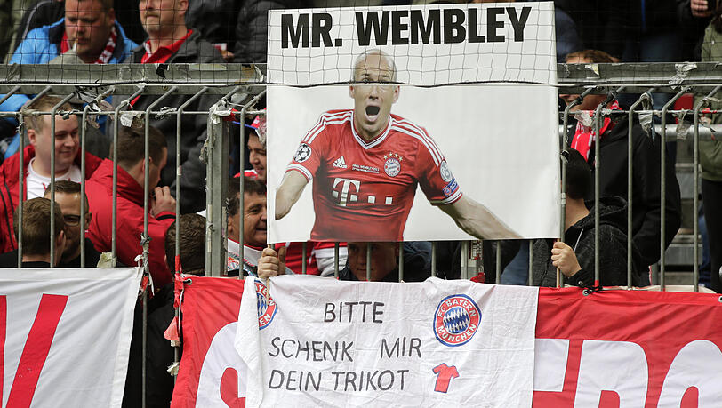 Mr. Wembley: Arjen Robben sorgte im Champions-League-Finale 2013 für den entscheidenden Treffer. Es folgte das legendäre Triple. Mr. Wembley: Arjen Robben sorgte im Champions-League-Finale 2013 für den entscheidenden Treffer. Es folgte das legendäre Triple.