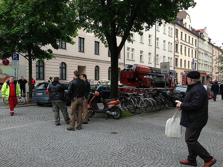 Schon wieder ein Großeinsatz in Haidhausen. Die Bilder vom Einsatzort.