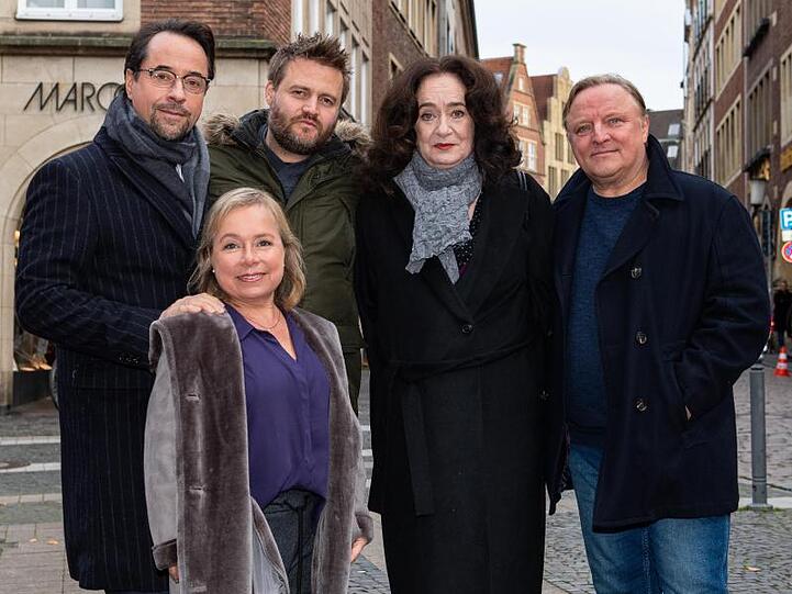 Das Münsteraner "Tatort"-Team bei den Dreharbeiten zur Folge "Limbus".