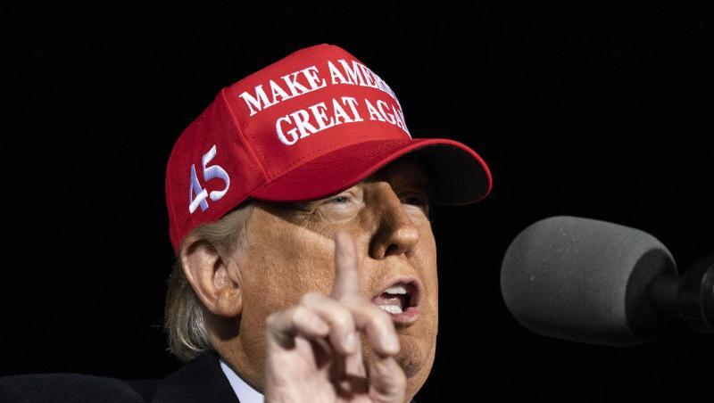 US-Präsident Donald Trump am Samstag während einer Wahlkampfkundgebung im Bundesstaat Wisconsin.