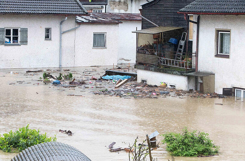 Das Hochwasser in Simbach im Landkreis Rottal-Inn.