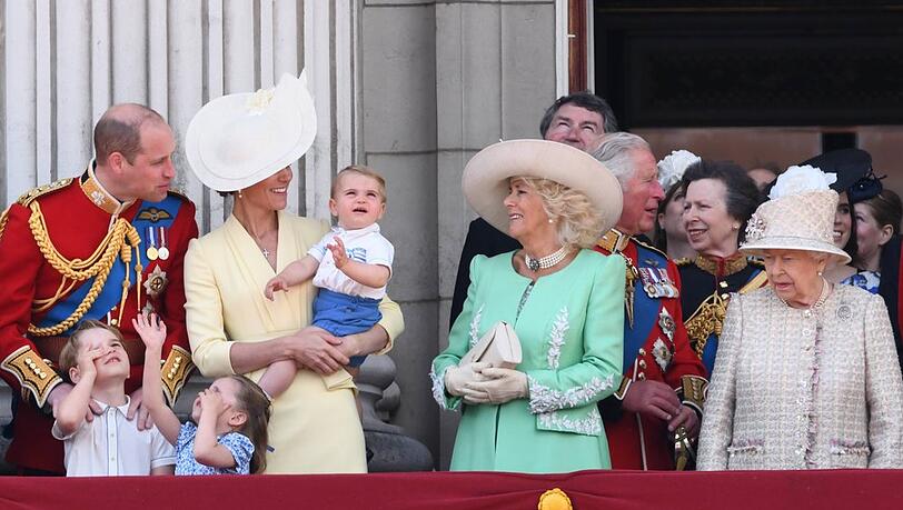 Nicht nur auf dem Balkon des Buckingham Palastes werden die Urenkel von Queen Elizabeth II. bei der Feier zum Platinjubiläum zu sehen sein.
