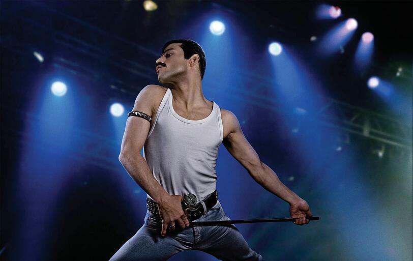 Rami Malek als Freddie Mercury in einer Szene des Films "Bohemian Rhapsody".