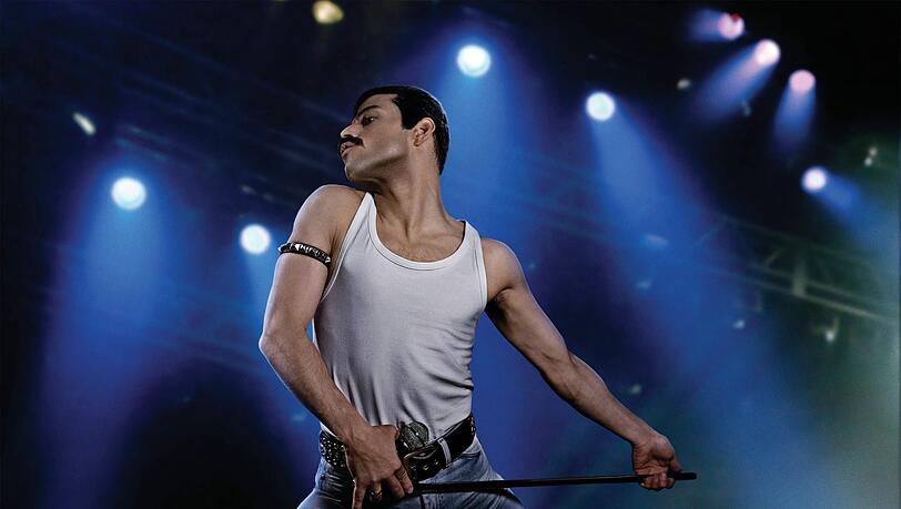 Rami Malek als Freddie Mercury in einer Szene des Films "Bohemian Rhapsody".