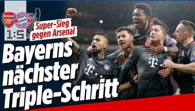 Die Bild schreibt vom "nächsten Schritt" auf dem Weg zum Triple.