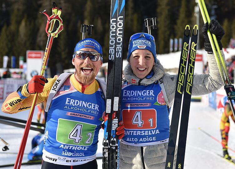 Am Wochenende in den Staffeln gefordert: Erik Lesser und Franziska Preuß.