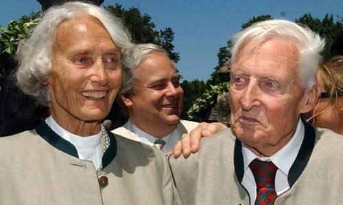 Ludwig Prinz von Bayern (r.) und seiner Gattin Irmingard Prinzessin von Bayern waren 58 Jahre verheiratet.