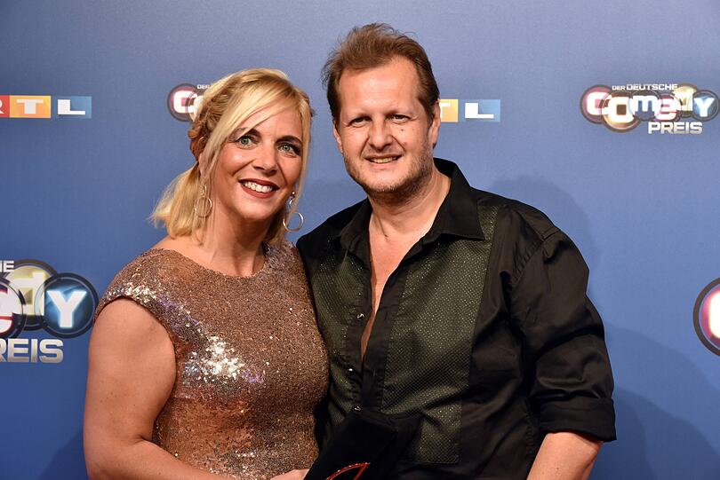 Jens Büchner zusammen mit seiner Frau Danni im Oktober diesen Jahres bei der Verleihung des Deutschen Comedy Preis.